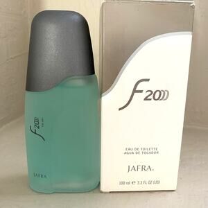 NIB Jafra F20 Eau De Toilette Cologne Mens Fragrance Spray 3.3 Oz Bottle Full
